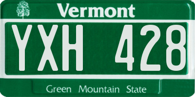 VT license plate YXH428