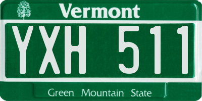 VT license plate YXH511