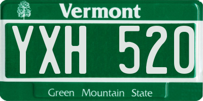 VT license plate YXH520