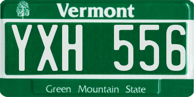 VT license plate YXH556