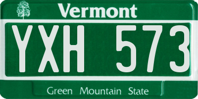 VT license plate YXH573