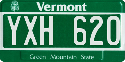 VT license plate YXH620