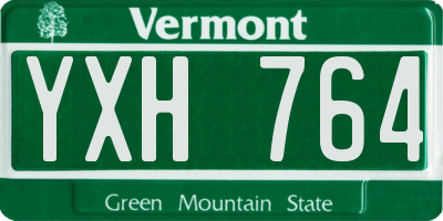 VT license plate YXH764