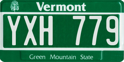 VT license plate YXH779