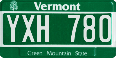 VT license plate YXH780