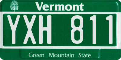 VT license plate YXH811