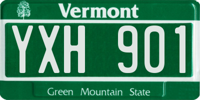VT license plate YXH901