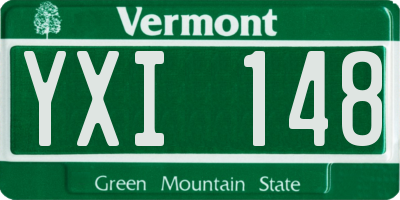 VT license plate YXI148