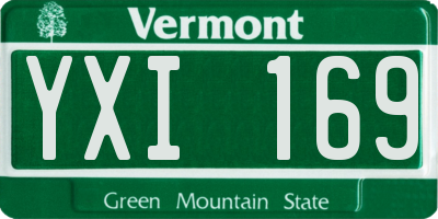 VT license plate YXI169