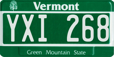 VT license plate YXI268