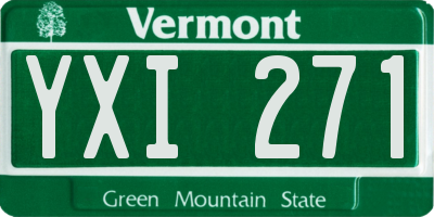 VT license plate YXI271