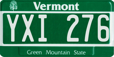 VT license plate YXI276