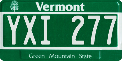 VT license plate YXI277