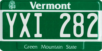 VT license plate YXI282
