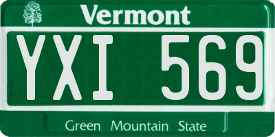 VT license plate YXI569