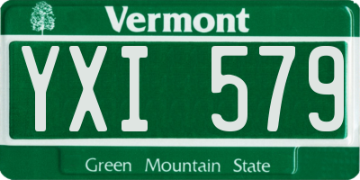 VT license plate YXI579