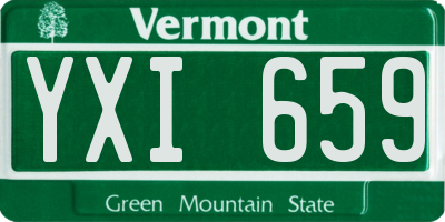 VT license plate YXI659