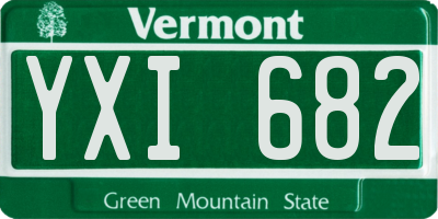 VT license plate YXI682
