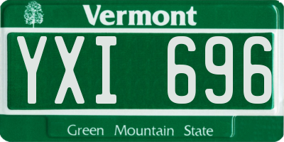 VT license plate YXI696