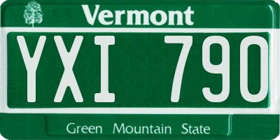 VT license plate YXI790