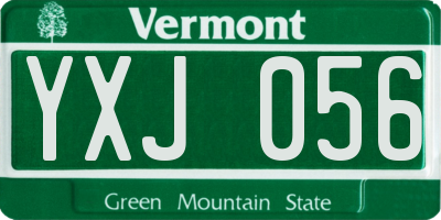 VT license plate YXJ056