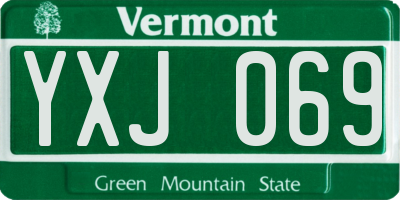 VT license plate YXJ069