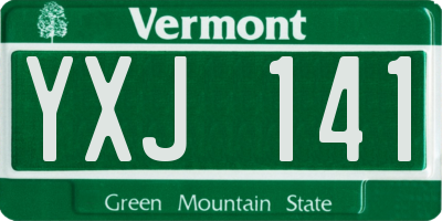 VT license plate YXJ141