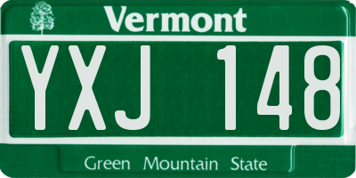 VT license plate YXJ148