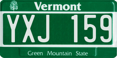 VT license plate YXJ159
