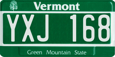 VT license plate YXJ168