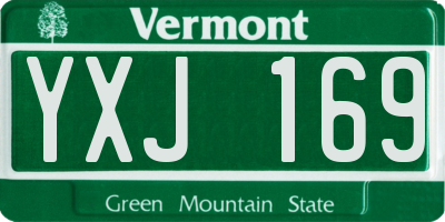 VT license plate YXJ169