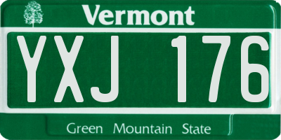 VT license plate YXJ176