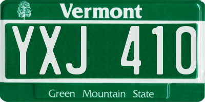 VT license plate YXJ410