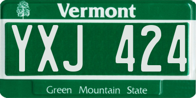 VT license plate YXJ424