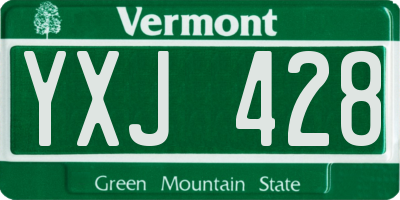 VT license plate YXJ428