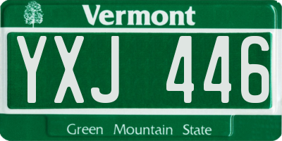 VT license plate YXJ446