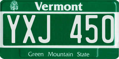 VT license plate YXJ450