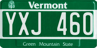 VT license plate YXJ460