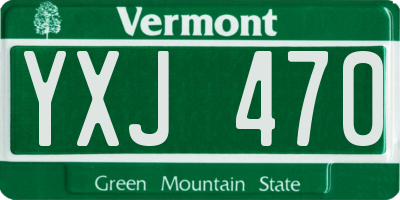 VT license plate YXJ470