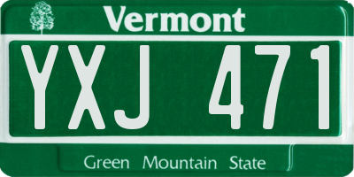 VT license plate YXJ471