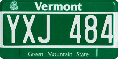 VT license plate YXJ484