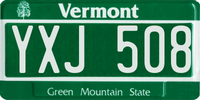 VT license plate YXJ508