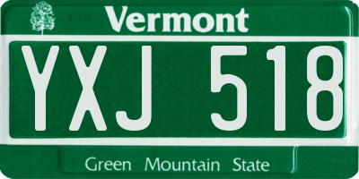 VT license plate YXJ518