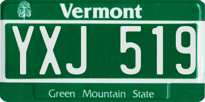 VT license plate YXJ519