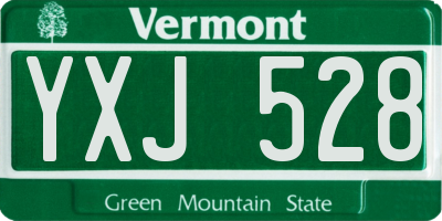 VT license plate YXJ528