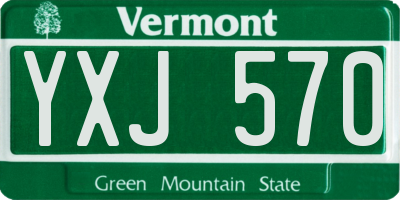 VT license plate YXJ570