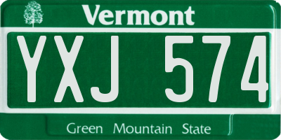 VT license plate YXJ574