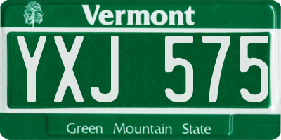 VT license plate YXJ575