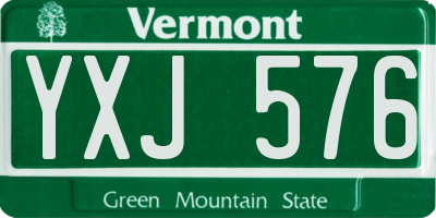 VT license plate YXJ576
