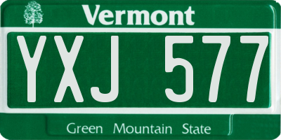 VT license plate YXJ577
